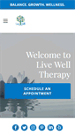 Mobile Screenshot of livewelltherapygroup.com